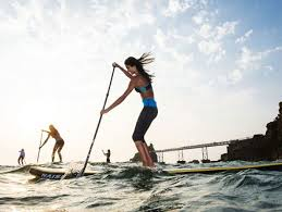 Paddle surf en el mar